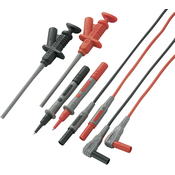 Voltcraft VOLTCRAFT MS-6 varnostni merilni kabel\, komplet [lamelni vtič 4 mm - testna špica] 1.20 m črna\, rdeča 1 set, (20423108)