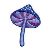shumee Našitek Čarobna goba - vijolična in modra - Prišitje - Vezen našitek/značka/emblem