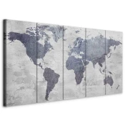 artgeist Slika Na Platnu Concrete World Map