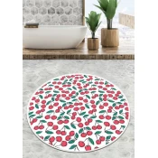LEssentiel Maison Kupatilski otirač Ciliegia, 120cm, Belo-crveni