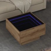 vidaXL Klubska miza artisan hrast 50 x 50 x 30 cm Konstruiran les