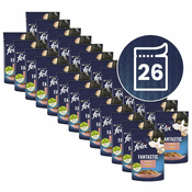 Vrečke FELIX Fantastic losos v želatini 26x85 g