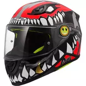 Dječja integralna motociklistička kaciga LS2 FF812 Punk sjajna sivo-crvena