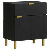 Nocni ormaric crni 50 x 33 x 60 cm konstruirano drvo