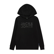 JACK & JONES Duks za decake 12152841, Crni