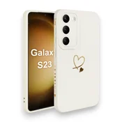 Silikonski ovitek Golden Heart za Samsung Galaxy S23
