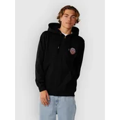 Rip Curl Wettie Passage Icon Thru Zip moški pulover s kapuco black
