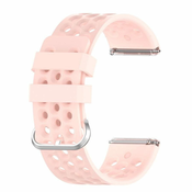 BStrap Fitbit Versa/Versa 2 Pole Silicone (Large) pašček, Sand Pink