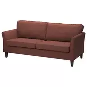 EKHOLMA Sofa trosed, Kilanda smede-crvena