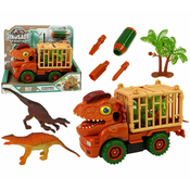 L-TOYS Dinosaur kamion transporter narancasti s dodacima