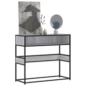 Konzolni stol boja hrasta 90x35x80 cm konstruirano drvo