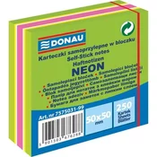 Donau Samolepilna blazinica mini - 50x50 mm, 250 l., zeleni odtenki