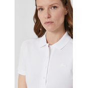 Majica kratkih rukava Lacoste za žene, boja: bijela