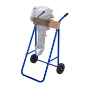 Northix Stojalo za izvenkrmni motor, jeklo in les, nosilnost 100 kg