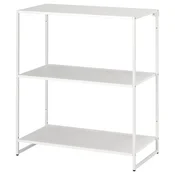 JOSTEIN Spojene police, unutra/spolja/metal bela, 81x40x90 cm