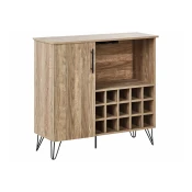 Omarica Berwyn 2563 Rjava, Črna, 90x97x36cm, Iverna plošča