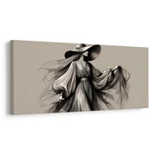 Slika modna silhueta ženske - 120x60