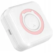 shumee Prenosni mini termalni tiskalnik Bluetooth C15, 200 DPI, roza