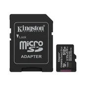 KINGSTON 512GB microSDXC Canvas Select Plus Gen3 150MB/s A1 kartica + adapter