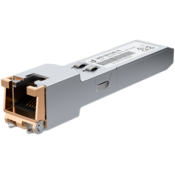 Ubiquiti UACC-CM-RJ45-1G SFP to RJ45 transceiver module that delivers 1 Gbps speed via a converted Ethernet connection.