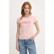 GUESS Majica PONY HAIR malina/rosé