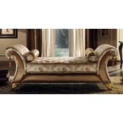 Casa Padrino luxury baroque bench cream/multicolored/brown/gold - Magnificent bench in baroque style - Italian baroque furniture - Luxury furniture in baroque style - Made in Italy