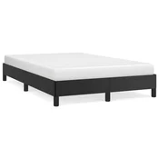 shumee vidaXL Posteljni okvir brez vzmetnice rjav 120x190 cm umetno usnje