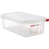 ARAVEN Gastronorm posoda s pokrovom GN 1/3, PP, globina: 100 mm, prostornina: 4 L, hermetična