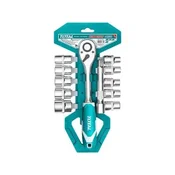 Total Vtičnica THT141121 Socket 1/2, set of 12 pcs, industrial, CrV