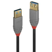 Lindy Podaljševalni kabel USB 3.2 tipa A, 3 m, Anthra Line 786D2AA, 36763