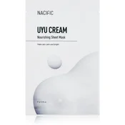 Nacific Set mask za obraz z mlečnimi proteini UYU Cream Nourishing Mask Pack - 27 g/1 kos
