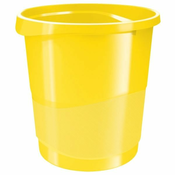 Esselte Koš za odpadke VIVIDA - plastika, rumena barva, prostornina 14 l