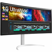 LG 38BQ85C-W računalni monitor 95,2 cm (37.5) 3840 x 1600 pikseli Quad HD+ Bela