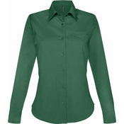 JESSICA > LADIES LONG-SLEEVED SHIRT - Forest Green,S