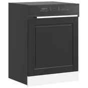 Vidaxl Plošča za pomivalni stroj Porto črn 60x1,5x57 cm inž. les