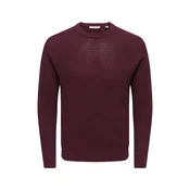 Only & Sons Pulover ONSHAY vinsko rdeča