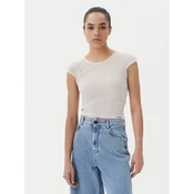 PINKO Bluza Tambora 104773 A1ND Écru Slim Fit