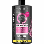 Eveline Cosmetics FaceMed+ micelarna voda za cišcenje i skidanje make-upa s detoksikacijskim ucinkom 650 ml