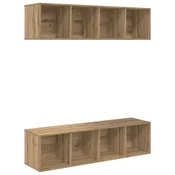 Vidaxl Komplet TV omaric 2 szt. Umetni hrast 37 x 37 x 142,5 cm