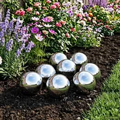 vidaXL Ogledalna krogla 8 pcs O 5 cm Srebrna Inox 201