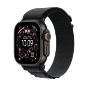 Apple Watch Ultra 3 Cellular 49mm Black Titanium Case with Black Alpine Loop - Medium