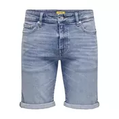 Only & Sons Jeans kratke hlače Ply 22028772 Modra Slim Fit