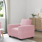 Sofa fotelja roza 100x77x82 cm baršun