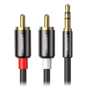 KABL 3.5MM TO 2X CINCH 1M Gold UGREEN AV102