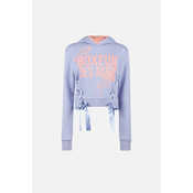 Boxeur HOODED SWEATSHIRT WITH LACES, ženski pulover, ljubičasta BXW0400230