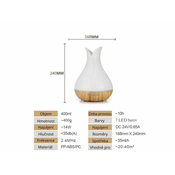 BOT Smart aroma difuzor B5 - beli in temno rjavi les 400ml