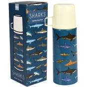 Modra otroška termovka 350 ml Sharks – Rex London