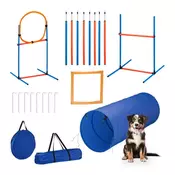 Northix Agility set za pse tunel ovire slalom prenosni komplet
