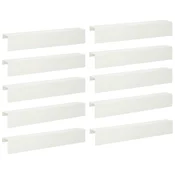 vidaXL Pokrivni profil za vrtno obrobo 10 kos 100 x 15 x 15 cm Jeklo