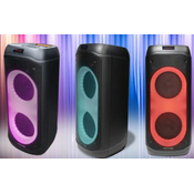 MICROLAB PT802W karaoke zvucnik 200W/ Bluetooth/ LED/ 11/1V/4400mAh/ TWS/ Aux/ USB/ microSD/ + Mic*2